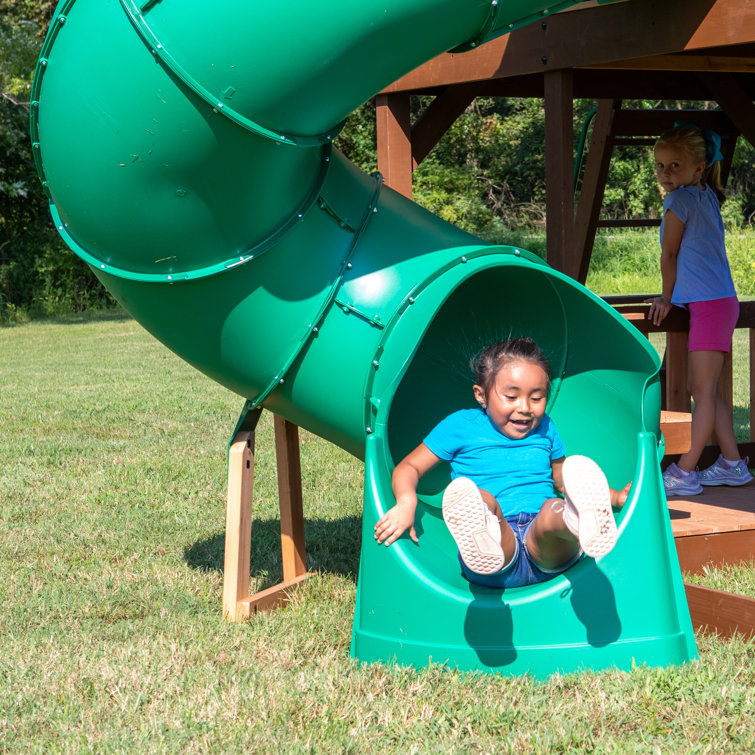 Backyard Discovery Spiral Slide for 5' Deck & Reviews Wayfair